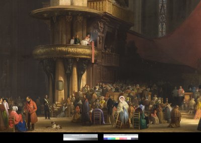 Innenansicht des Mailänder Doms, Italien, 1840 von Luigi Bisi